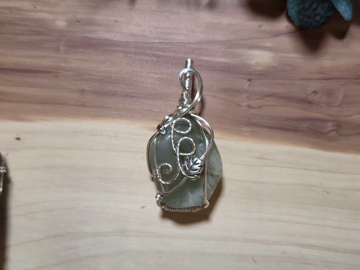 Green Aventurine Wire-Wrapped Pendant